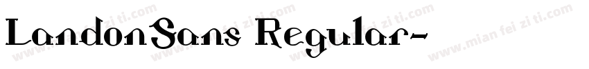 LandonSans Regular字体转换